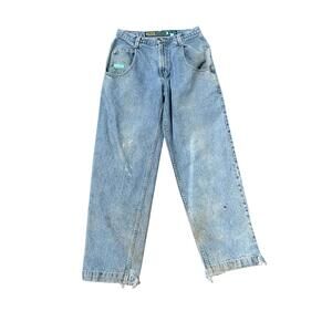 Vintage 90s JNCO Player 170 Wide Leg Jeans – USA Made –32x34